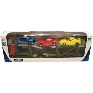 Игровой набор АВТОПЕРЕВОЗЧИК (автоперевозчик, 3 машины, 1:60, 26cm) TechnoDrive 541756.270