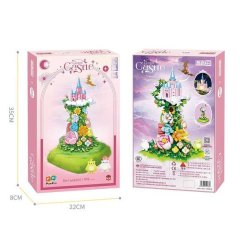 Конструктор 643001 (12) &ldquo;Cloud castle&rdquo;, 986 деталей, підсвічування, заводний музичний механізм, платформа обертається, 2 ігрові фігурки, в коробці, 28.0, 18.5