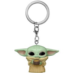 Игровая фигурка на клипсе серии Мандалорец Малыш с чашкой Funko 53042