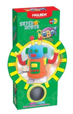 Масса для лепки Paulinda Super Dough Robot, оранжевый PL-081178-3
