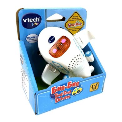Развивающая игрушка Vtech Бип бип Самолет звуковой на русском 80-188126, Белый