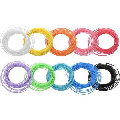 Набір ниток 2E для 3D ручки 1.75 мм, PCL (10 кольорів*10м) 2E-L-BH010