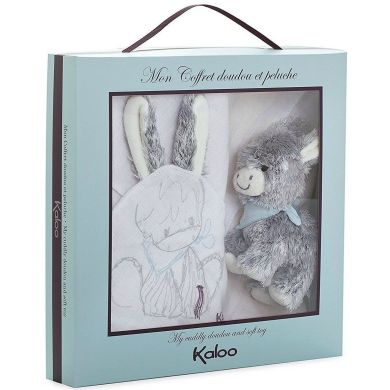 Подарунковий набір Kaloo Les Amis Ковдра з іграшкою Ослик K962995, Білий