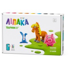 Набір пластиліну, що самостійно твердіє, ЛІПАКА &ndash; ПОРОСЯТКО, КОНЯЧКА, КРОЛИК 60023-UA01