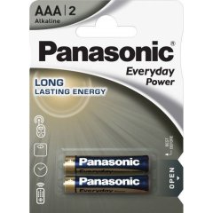 Батарейка Panasonic &laquo;Everyday power лужна AAА&raquo; блістер, 2 шт LR03REE/2BR