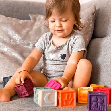 Розвивальні силіконові кубики Battat Підрахуй-Ка! BX1002Z, Різнокольоровий