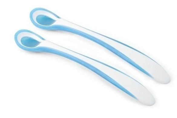 Набір термоложок Nuvita Easy Eating блакитний 2 шт. NV8485Blue, Блакитний