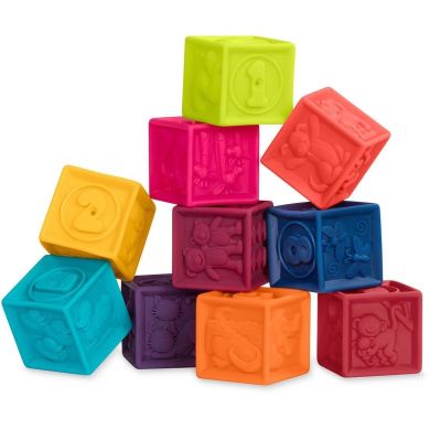 Розвивальні силіконові кубики Battat Підрахуй-Ка! BX1002Z, Різнокольоровий