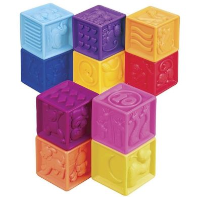 Розвивальні силіконові кубики Battat Підрахуй-Ка! BX1002Z, Різнокольоровий