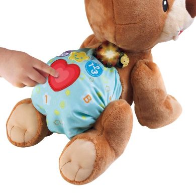 Интерактивная игрушка Vtech Ползающий мишка на русском 80-181126, Коричневый