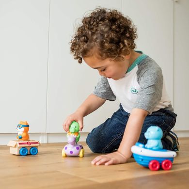 Обучающий игровой набор Educational Insights Zoomigos Крокодильчик с машинкой EI-2105, Разноцветный