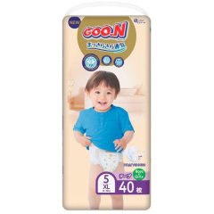 Подгузники Goo.N Premium Soft для детей 12-20 кг (Размер 5(Xl) на Липучках унисекс 40 Шт) 863226 4902011862263