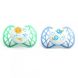 Пустышка симметричная Nuvita Air 6м+ 2 шт. для мальчика NV7081Blue, Голубой, 2