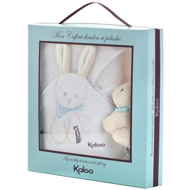 Подарочный набор Kaloo Les Amis Одеяло с игрушкой Кролик K962996, Белый