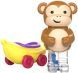 Обучающий игровой набор Educational Insights Zoomigos Обезьянка EI-2103, Разноцветный