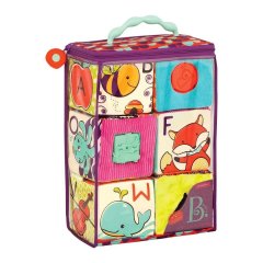Розвивальні м'які кубики-сортери Battat ABC S2 BX1661Z, Різнокольоровий