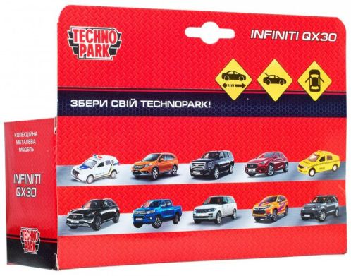 Автомодель Технопарк Infiniti QX30 1:32 красная инерционная QX30-RD
