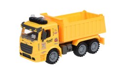 Машинка инерционная Same Toy Truck Самосвал со светом и звуком желтый 98-614AUt-1