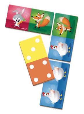 Настольная игра мемо Janod Домино Животные J02737