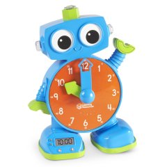Обучающая игрушка Робот-часы Тик-Ток Tock the Learning Clock Learning Resources часы аналоговые и цифровые LER2385, Голубой