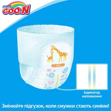 Подгузники Goo.N S для детей 4-9 кг 62 шт 853625 4902011850635, 62