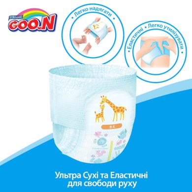 Подгузники Goo.N S для детей 4-9 кг 62 шт 853625 4902011850635, 62