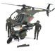 Ігровий набір ELITE FORCE БАГАТОЦІЛЬОВИЙ ГВИНТОКРИЛ MH-6 (гвинтокрил, мотоцикл, фігурки, аксес.) 101860