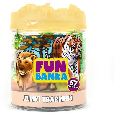 Ігровий набір ДИКІ ТВАРИНИ Fun Banka 320063-UA