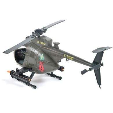 Ігровий набір ELITE FORCE БАГАТОЦІЛЬОВИЙ ГВИНТОКРИЛ MH-6 (гвинтокрил, мотоцикл, фігурки, аксес.) 101860