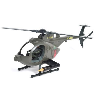 Ігровий набір ELITE FORCE БАГАТОЦІЛЬОВИЙ ГВИНТОКРИЛ MH-6 (гвинтокрил, мотоцикл, фігурки, аксес.) 101860