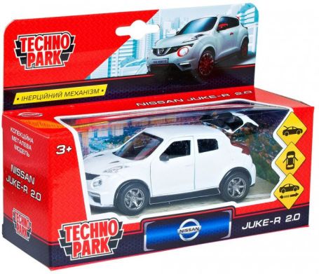 Автомодель Технопарк Nissan Juke-R 2.0 1:32 белая инерционная JUKE-WTS