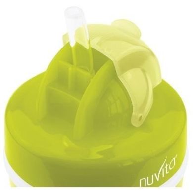 Детский поильник Nuvita с трубочкой от 18 мес. 200 мл салатовый NV1436Lime, Салатовый