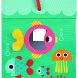 Развивающая игрушка Janod Океан сортер и кубики J02785, Бирюзовый