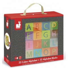 Кубики картонные Алфавит Janod J02993