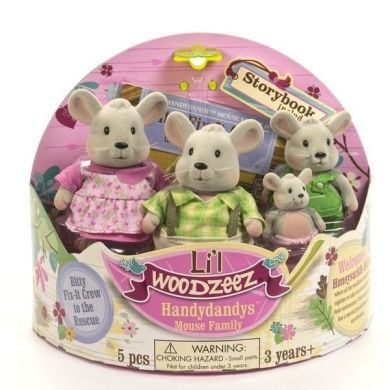 Набор фигурок Li'l Woodzeez Семья Мышей 6003M