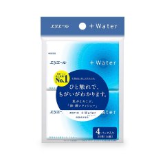Бумажные платочки Elleair +WATER с глицерином и молекулами воды 4 х 14 шт 713403 4902011711547