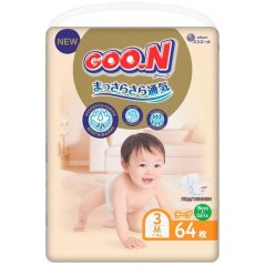 Подгузники Goo.N Premium Soft для детей 7-12 кг (Размер 3(M) на липучках унисекс 64 Шт) 863224 4902011862249