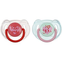 Пустышка Philips Avent Classic I love 6-18 мес 2 шт SCF172/70, Розовый