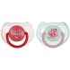 Пустышка Philips Avent Classic I love 6-18 мес 2 шт SCF172/70, Розовый