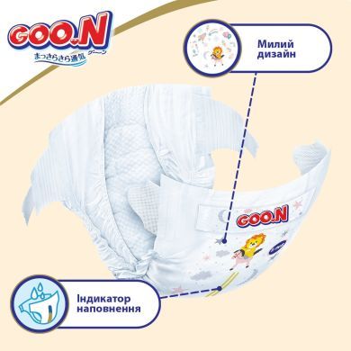 Подгузники Goo.N Premium Soft для детей 9-14 кг (Размер 4(L) на липучках унисекс 52 Шт) 863225 4902011862256