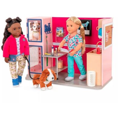 Ігровий набір Ветеринарна клініка рожевий, Our Generation BD35140Z