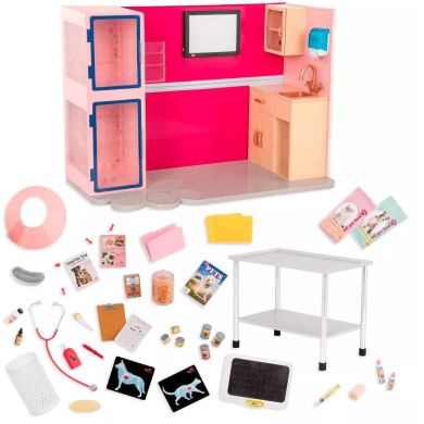 Ігровий набір Ветеринарна клініка рожевий, Our Generation BD35140Z