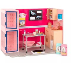 Ігровий набір Ветеринарна клініка рожевий, Our Generation BD35140Z