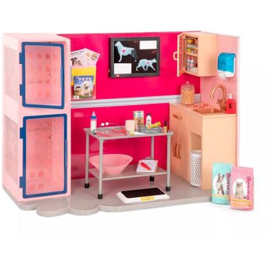 Ігровий набір Ветеринарна клініка рожевий, Our Generation BD35140Z
