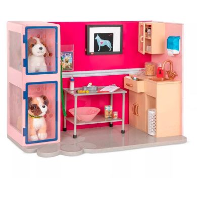 Ігровий набір Ветеринарна клініка рожевий, Our Generation BD35140Z