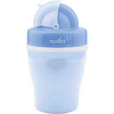Чашка-непроливайка Nuvita с трубочкой 200 мл от 18 мес. голубая NV1436Blue NV1436Blue, Голубой