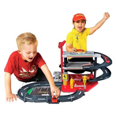 Игровой набор Bburago Гараж Ferrari 3 уровня, 2 машинки 18-31204