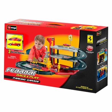 Игровой набор Bburago Гараж Ferrari 3 уровня, 2 машинки 18-31204
