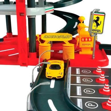 Игровой набор Bburago Гараж Ferrari 3 уровня, 2 машинки 18-31204