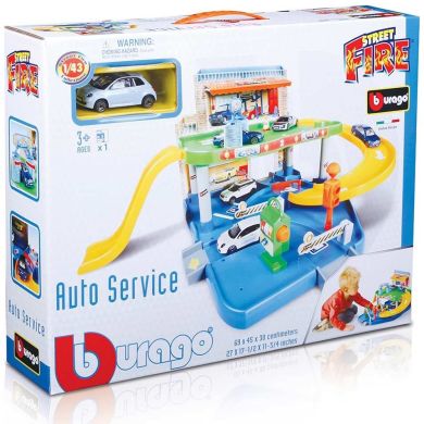 Игровой набор Гараж 2 уровня 1 машинка 143 18-30039